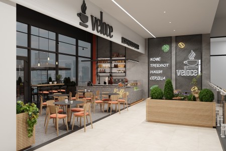 Кафе Veloce в NCITY, 2024 год, город Астана Кафе Veloce в NCITY, 2024 год, город Астана