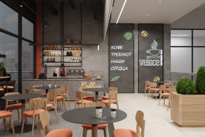Кафе Veloce в NCITY, 2024 год, город Астана