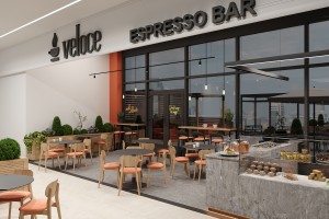 Кафе Veloce в NCITY, 2024 год, город Астана