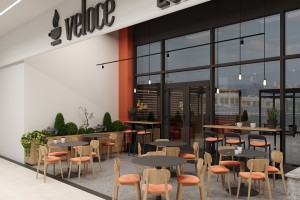 Кафе Veloce в NCITY, 2024 год, город Астана