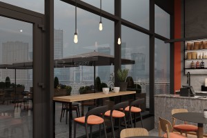 Кафе Veloce в NCITY, 2024 год, город Астана
